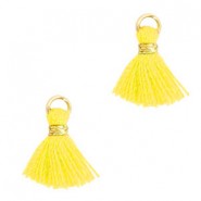 Mini Borla 1cm - Gold-freesia yellow